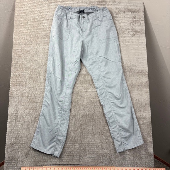 Kuhl Pants - Kuhl Splash Roll-Up Hiking Pants Blue Grey Herringbone Womens 14‎ Reg 6272